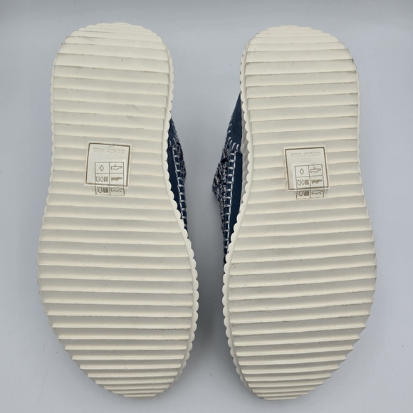 Dolce Vita Dolan Platform Sneakers, Navy Blue Multi Woven, Women's 9 - Picture 13 of 16